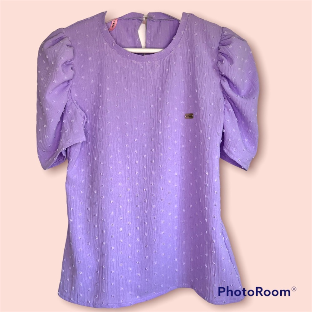 Lila blouse L’ Femme Size S baggy sleeve